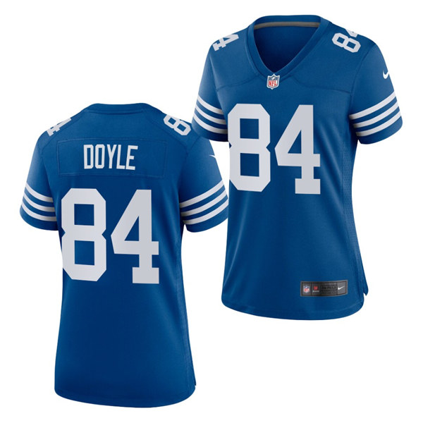 Womens Indianapolis Colts #84 Jack Doyle Nike Royal Alternate Retro Vapor Limited Jersey