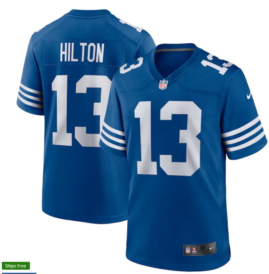 Mens Indianapolis Colts #13 T. Y. Hilton Nike Royal Alternate Retro Vapor Limited Jersey