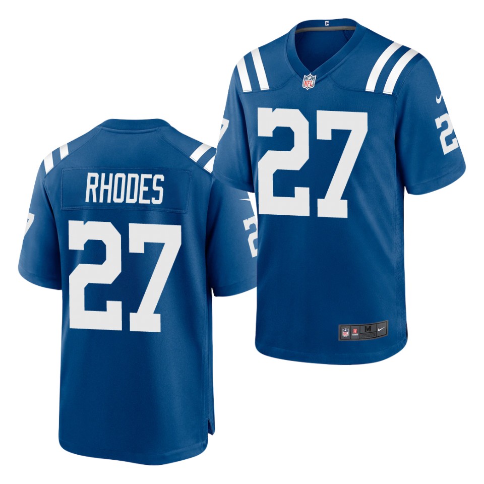 Mens Indianapolis Colts #27 Xavier Rhodes Nike Royal Vapor Limited Jersey