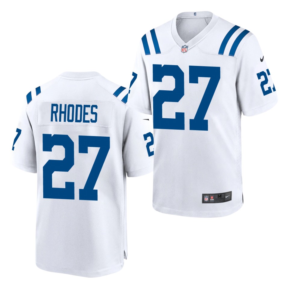 Mens Indianapolis Colts #27 Xavier Rhodes Nike White Vapor Limited Jersey