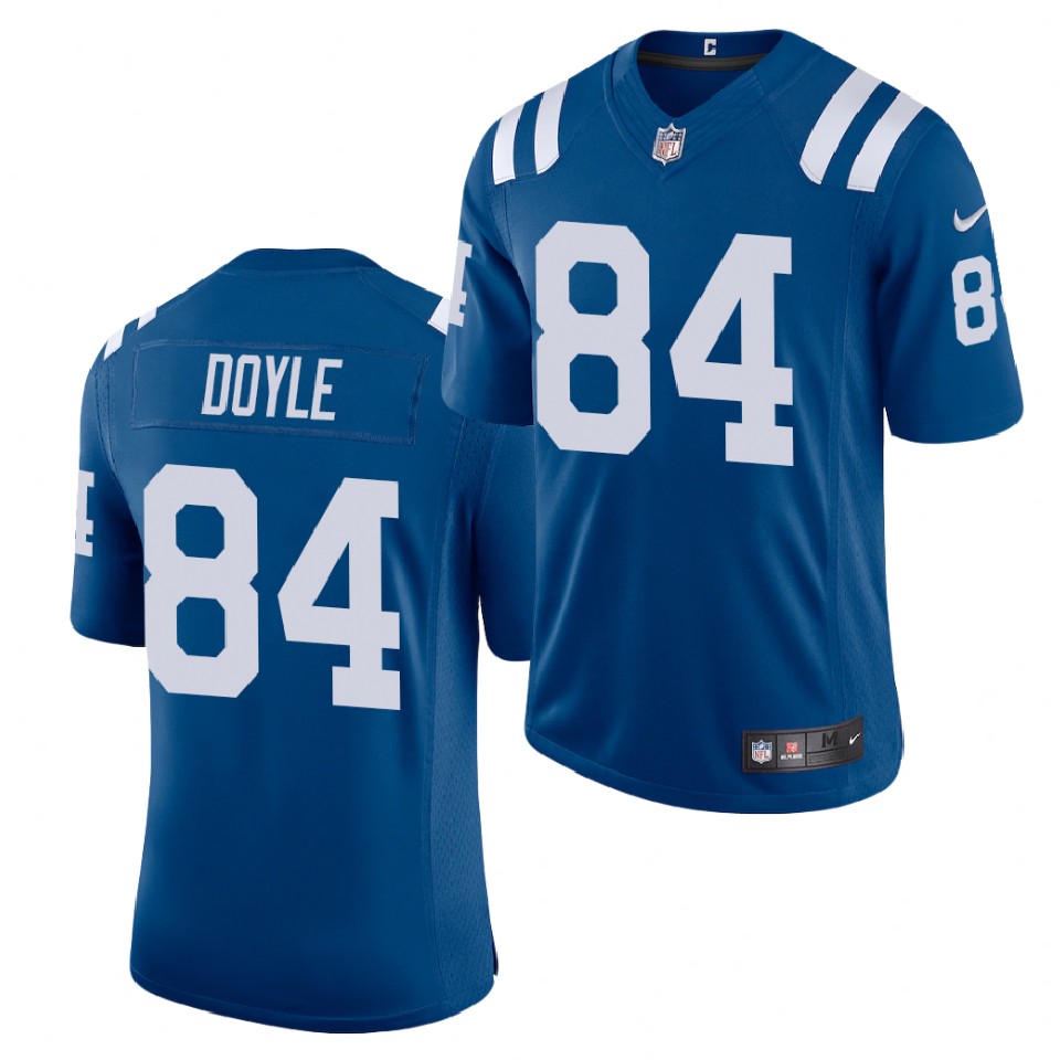 Mens Indianapolis Colts #84 Jack Doyle Nike Royal Vapor Limited Jersey