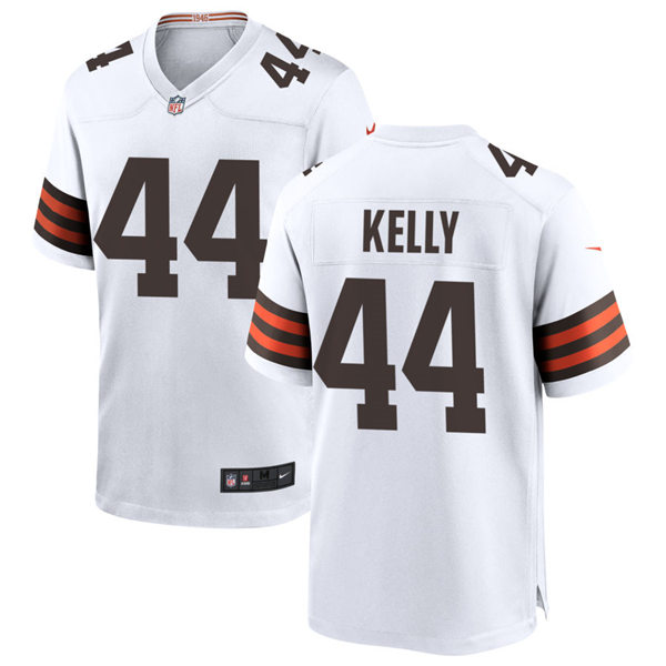 Mens Cleveland Browns Retired Player #44 Leroy Kelly Nike White Away Vapor Limited Jersey