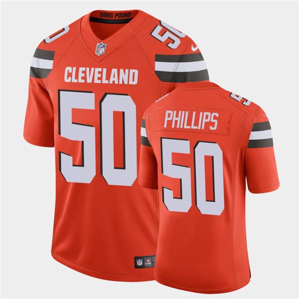 Mens Cleveland Browns #50 Jacob Phillips Stitched Nike White Vapor Player Limited Jersey