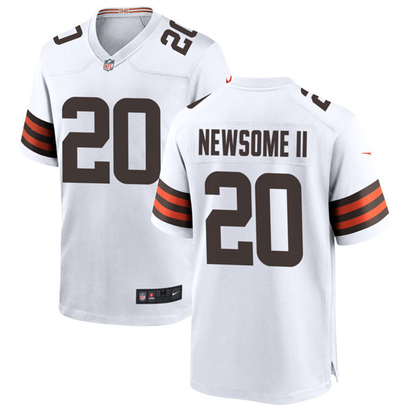 Mens Cleveland Browns #20 Greg Newsome II Nike Brown Home Vapor Limited Jersey
