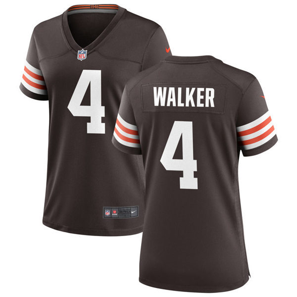 Womens Cleveland Browns #4 Anthony Walker Jr. Nike Brown Home Vapor Limited Jersey
