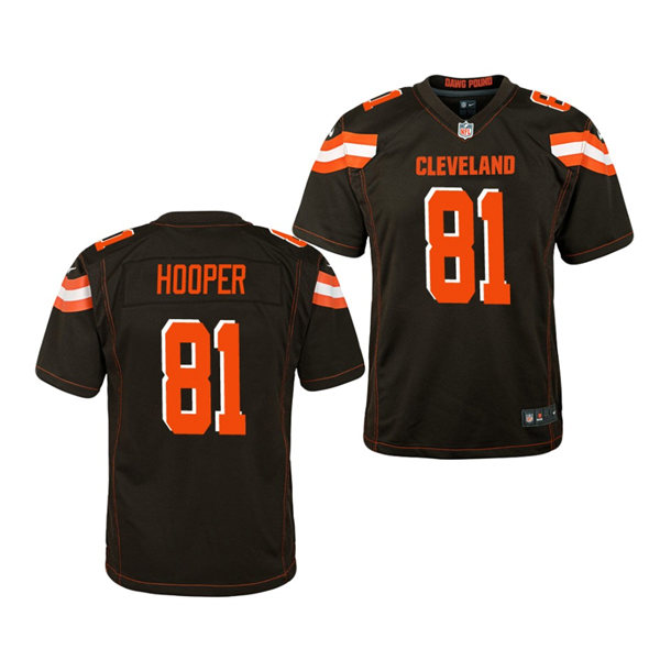 Youth Cleveland Browns #81 Austin Hooper Stitched Nike 2018 Brown Vapor Limited Jersey Youth Cleveland Browns #81 Austin Hooper Stitched Nike 2018 Brown Vapor Limited Jersey