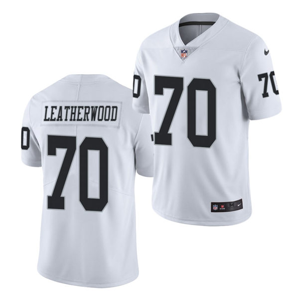 Youth Las Vegas Raiders #70 Alex Leatherwood Nike White Vapor Limited Jersey