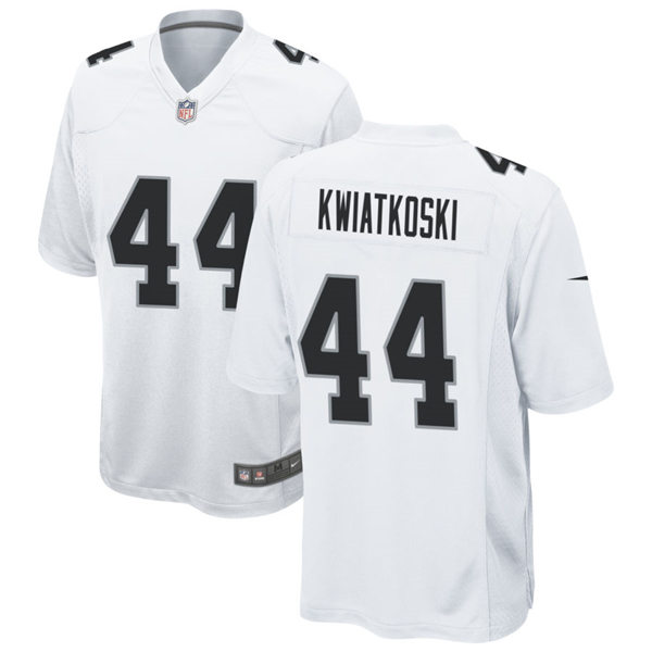 Mens Las Vegas Raiders #44 Nick Kwiatkoski Nike White Vapor Limited Jersey Mens Las Vegas Raiders #44 Nick Kwiatkoski Nike White Vapor Limited Jersey