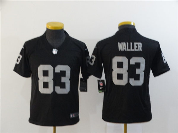 Youth Las Vegas Raiders #83 Darren Waller Nike Black Vapor Limited Jersey