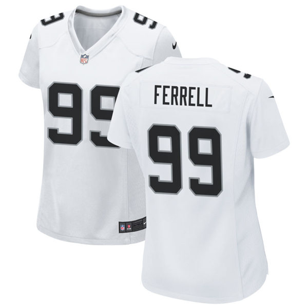 Womens Las Vegas Raiders #99 Clelin Ferrell Nike White Vapor Limited Jersey Womens Las Vegas Raiders #99 Clelin Ferrell Nike White Vapor Limited Jersey