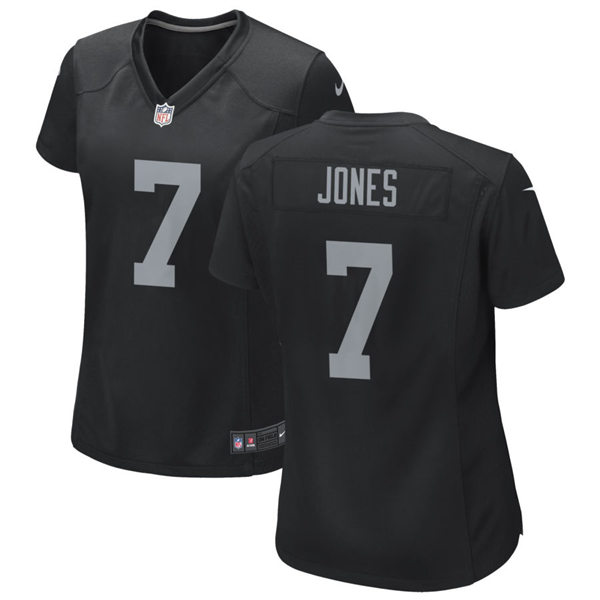 Womens Las Vegas Raiders #7 Zay Jones Nike Black Vapor Limited Jersey