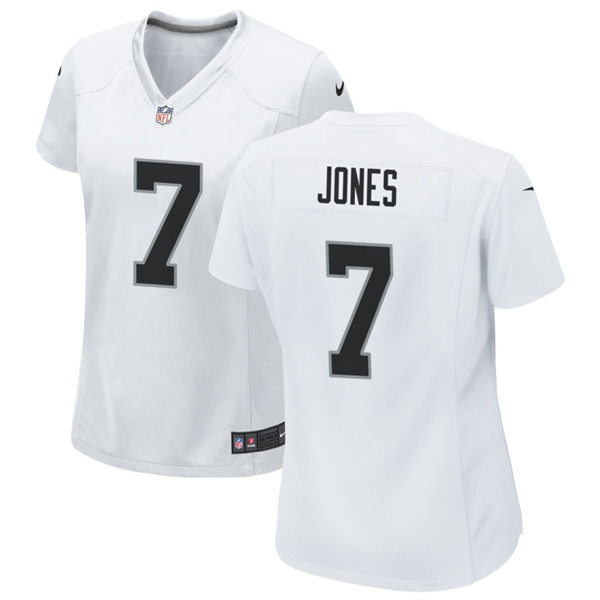 Womens Las Vegas Raiders #7 Zay Jones Nike White Vapor Limited Jersey