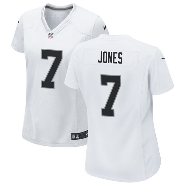 Womens Las Vegas Raiders #7 Zay Jones Nike White Vapor Limited Jersey Womens Las Vegas Raiders #7 Zay Jones Nike White Vapor Limited Jersey
