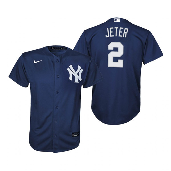 Youth New York Yankees #2 Derek Jeter Nike Navy Alternate Jersey Youth New York Yankees #2 Derek Jeter Nike Navy Alternate Jersey