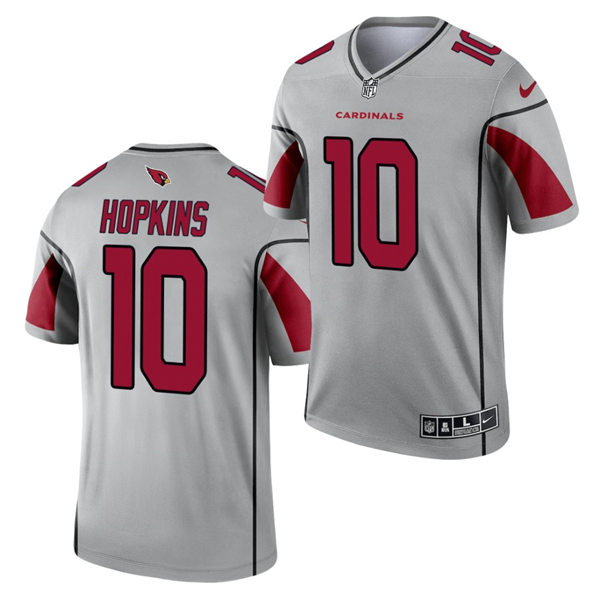 Mens Arizona Cardinals #10 DeAndre Hopkins Nike 2021 Silver Inverted Legend Jersey