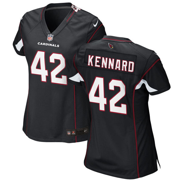 Womens Arizona Cardinals #42 Devon Kennard Nike Alternate Black Vapor Limited Jersey
