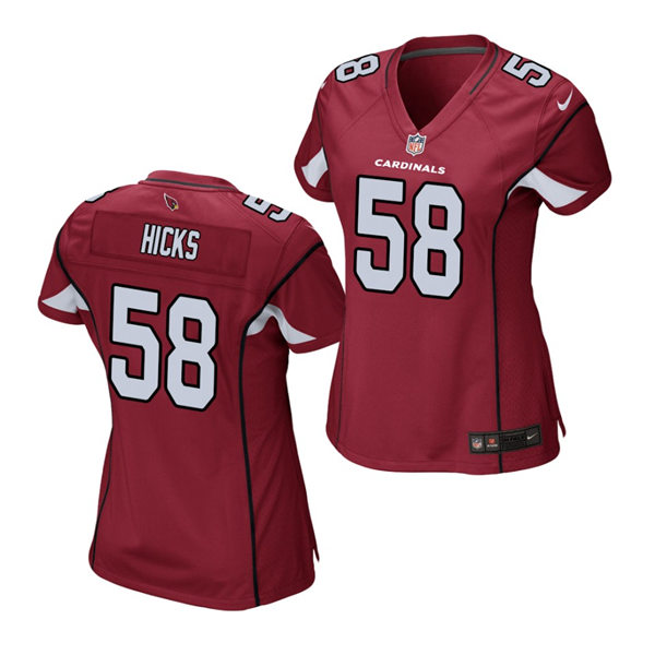 Womens Arizona Cardinals #58 Jordan Hicks Nike Cardinal Vapor Limited Jersey