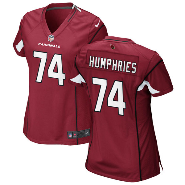 Womens Arizona Cardinals #74 D. J. Humphries Nike Cardinal Vapor Limited Jersey