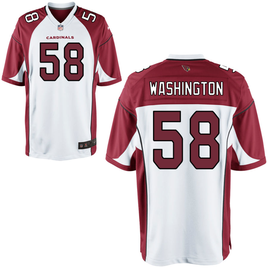 Youth Arizona Cardinals Retired Player #58 Daryl Washington Nike White Vapor Limited Jersey