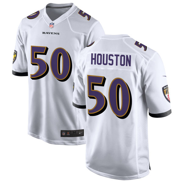 Youth Baltimore Ravens #50 Justin Houston Nike White Stitched NFL Limited Jersey Youth Baltimore Ravens #50 Justin Houston Nike White Stitched NFL Limited Jersey