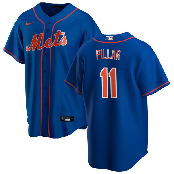 Youth New York Mets #11 Kevin Pillar Nike Royal Orange Alternate Jersey