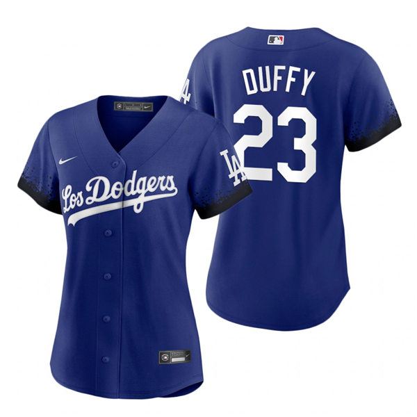 Womens Los Angeles Dodgers #23 Danny Duffy Nike Royal 2021 Los Angeles City Connect Jersey Womens Los Angeles Dodgers #23 Danny Duffy Nike Royal 2021 Los Angeles City Connect Jersey