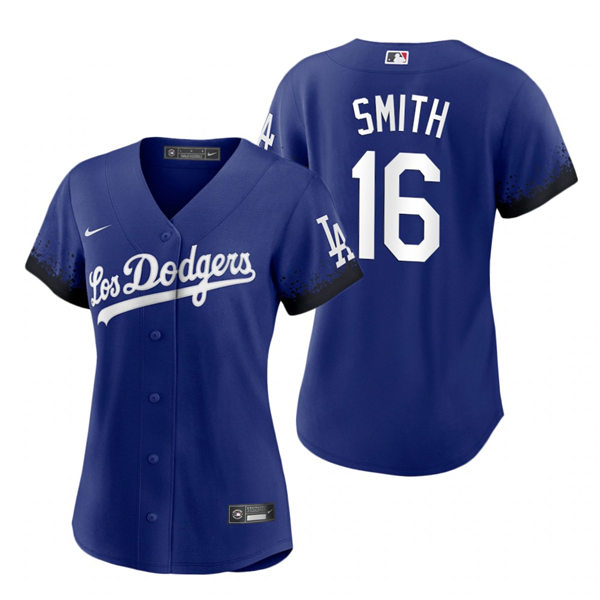 Womens Los Angeles Dodgers #16 Will Smith Nike Royal 2021 Los Angeles City Connect Jersey