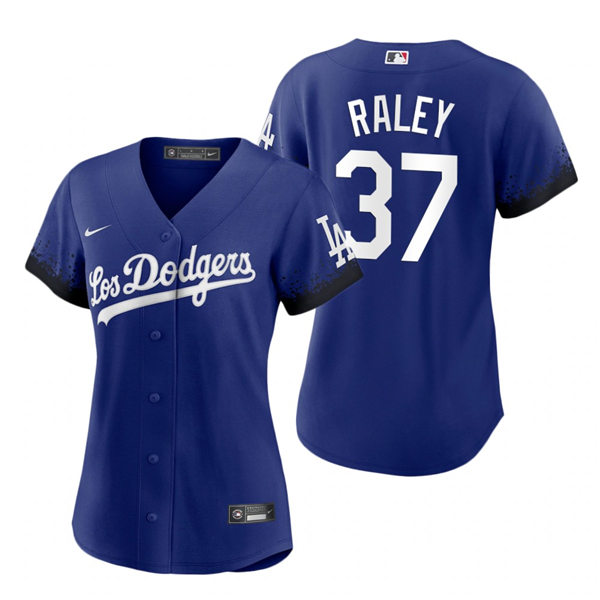 Womens Los Angeles Dodgers #37 Luke Raley Nike Royal 2021 Los Angeles City Connect Jersey