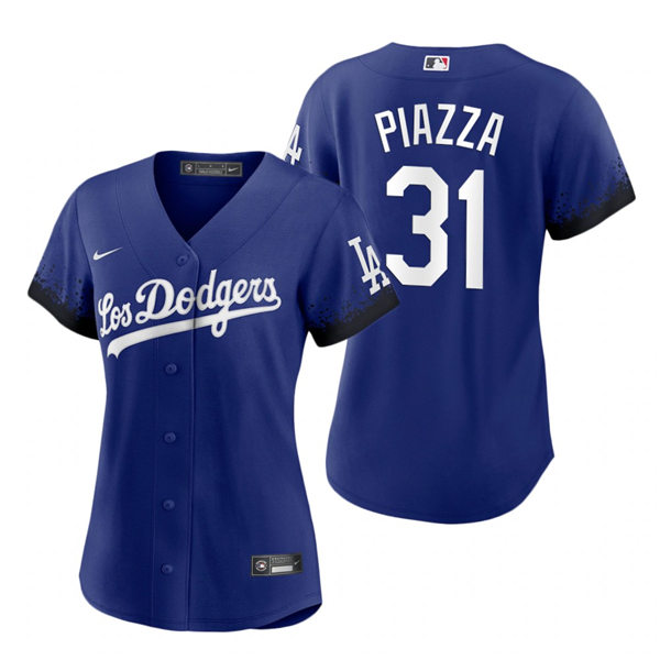Womens Los Angeles Dodgers #31 Mike Piazza Nike Royal 2021 Los Angeles City Connect Jersey