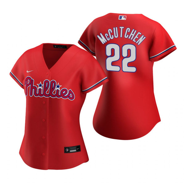 Womens Philadelphia Phillies #22 Andrew McCutchen Nike Red Alternate Jersey Womens Philadelphia Phillies #22 Andrew McCutchen Nike Red Alternate Jersey