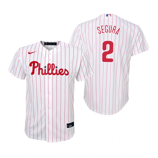 Youth Philadelphia Phillies #2 Jean Segura Nike White Pinstripe Home Jersey Youth Philadelphia Phillies #2 Jean Segura Nike White Pinstripe Home Jersey