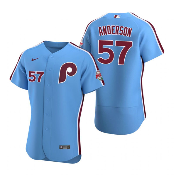 Mens Philadelphia Phillies #57 Chase Anderson -8