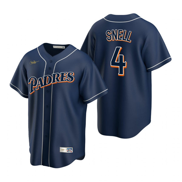 Mens San Diego Padres #4 Blake Snell Nike Navy Cooperstown Collection Jersey