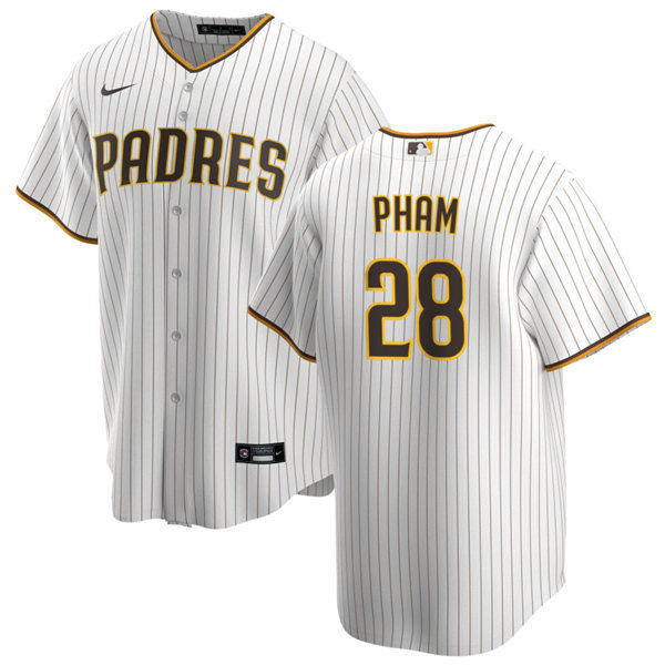 Youth San Diego Padres #28 Tommy Pham Nike White Brown Home CooBase Stitched MLB Jersey