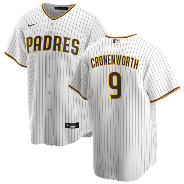 Youth San Diego Padres #9 Jake Cronenworth Nike White Brown Home CooBase Stitched MLB Jersey