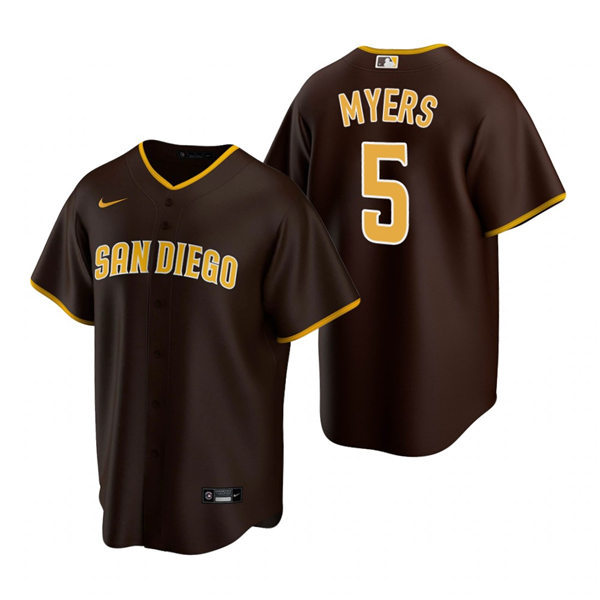 Youth San Diego Padres #5 Wil Myers Nike Brown Road Coo Base Stitched MLB Player Jersey