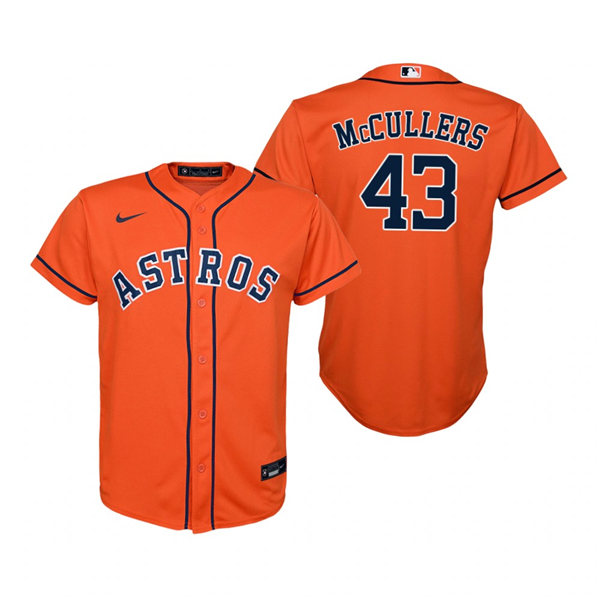 Youth Houston Astros #43 Lance McCullers Nike Orange Alternate Jersey