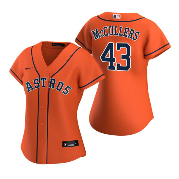 Womens Houston Astros #43 Lance McCullers Nike Orange Alternate Jersey