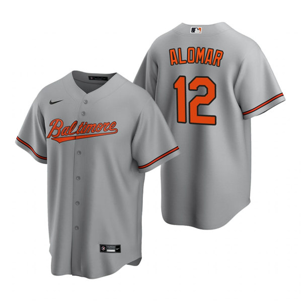Youth Baltimore Orioles #12 Roberto Alomar Nike Gray Road Jersey