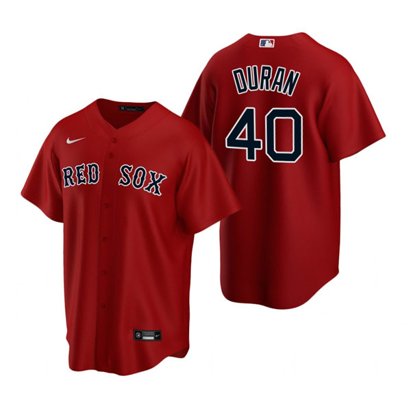 Mens Boston Red Sox #40 Jarren Duran Nike Red Alternate Cool Base Jersey