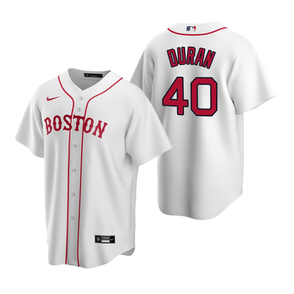 Mens Boston Red Sox #40 Jarren Duran Nike White 2021 Patriots Day Jersey