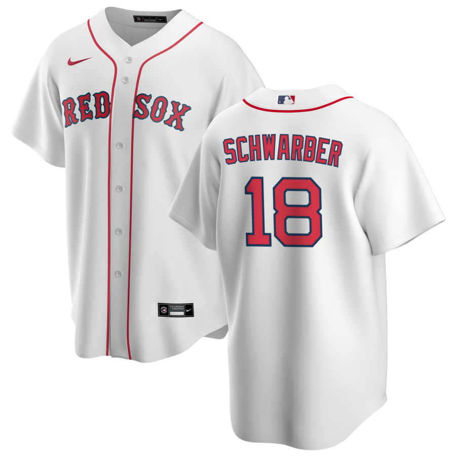 Youth Boston Red Sox #18 Kyle Schwarber Nike White Home Jersey