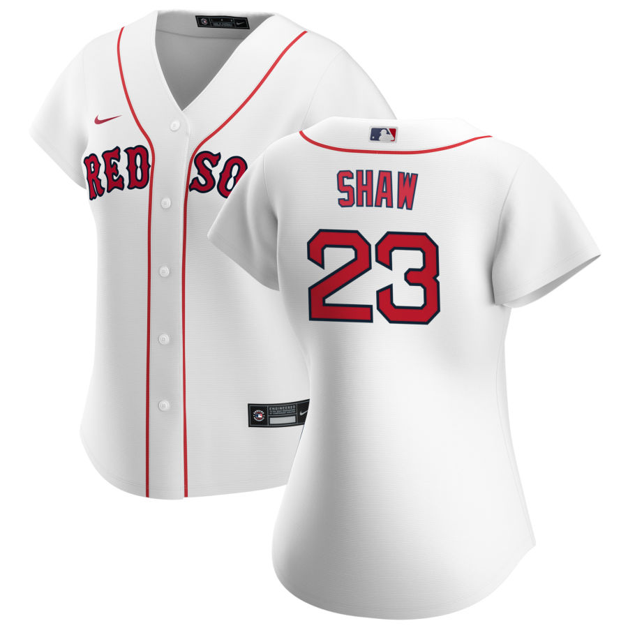 Womens Boston Red Sox #23 Travis Shaw Nike White Home Jersey
