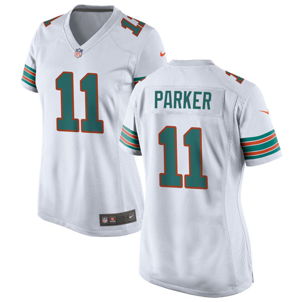 Womens Miami Dolphins #11 DeVante Parker Nike White Retro Alternate Vapor Limited Jersey