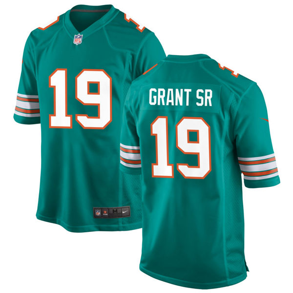 Mens Miami Dolphins #19 Jakeem Grant Sr Nike Aqua Retro Alternate Vapor Limited Jersey