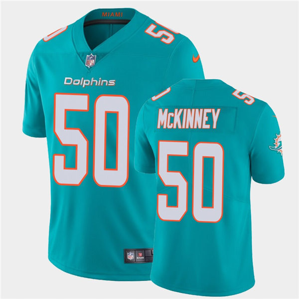 Mens Miami Dolphins #50 Benardrick McKinney Nike Aqua Vapor Limited Jersey
