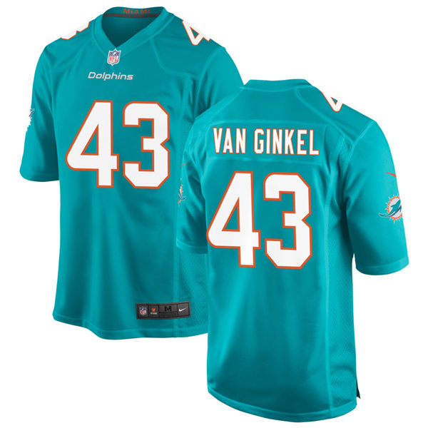 Mens Miami Dolphins #43 Andrew Van Ginkel Nike Aqua Vapor Limited Jersey