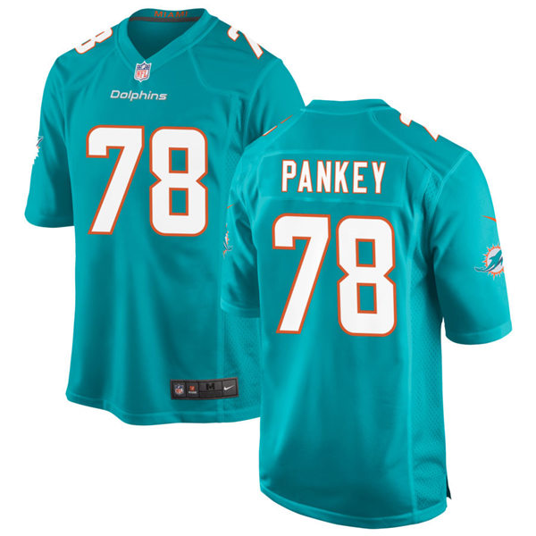 Mens Miami Dolphins #78 Adam Pankey Nike Aqua Vapor Limited Jersey