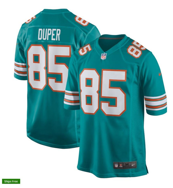 Mens Miami Dolphins Retired Player #85 Mark Duper Nike Aqua Retro Alternate Vapor Limited Jersey Mens Miami Dolphins Retired Player #85 Mark Duper Nike Aqua Retro Alternate Vapor Limited Jersey