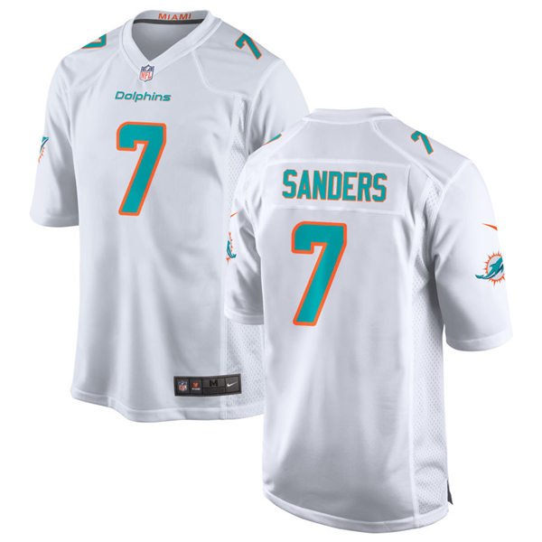 Youth Miami Dolphins #7 Jason Sanders Nike White Vapor Limited Jersey